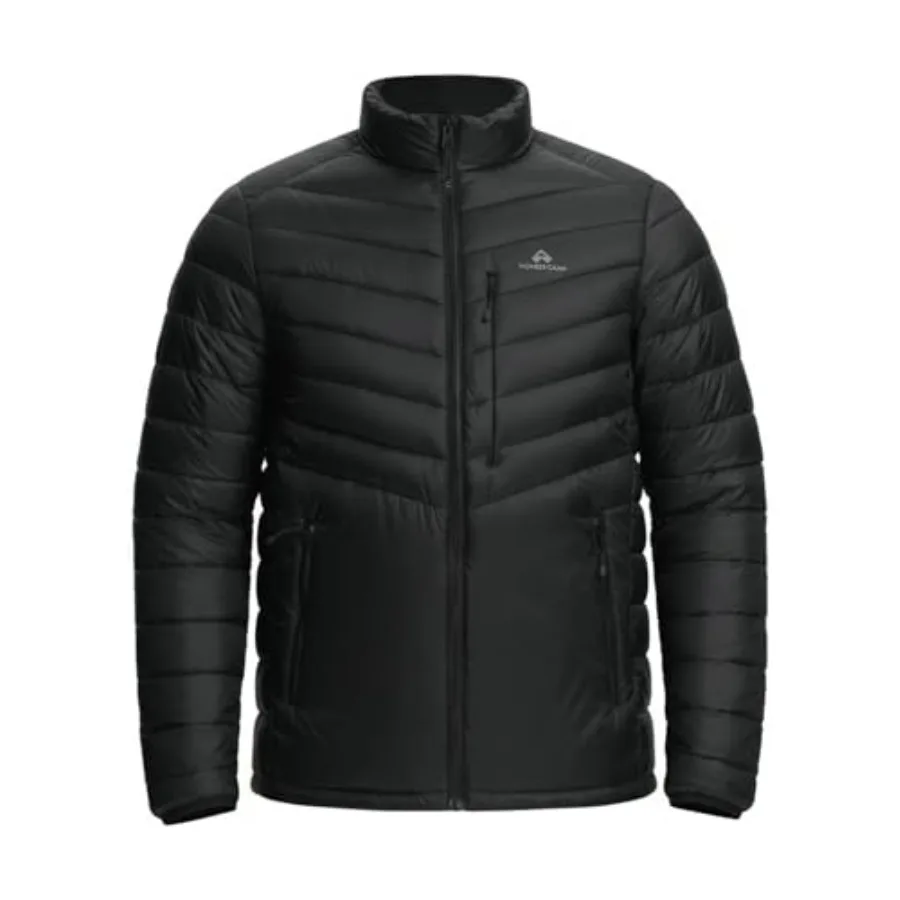 

Pioneer Camp Lightweight Puffer Jacket Men Stand Collar Winter Quilted Puffy Coat Insulated Water Repellent Travel Camping