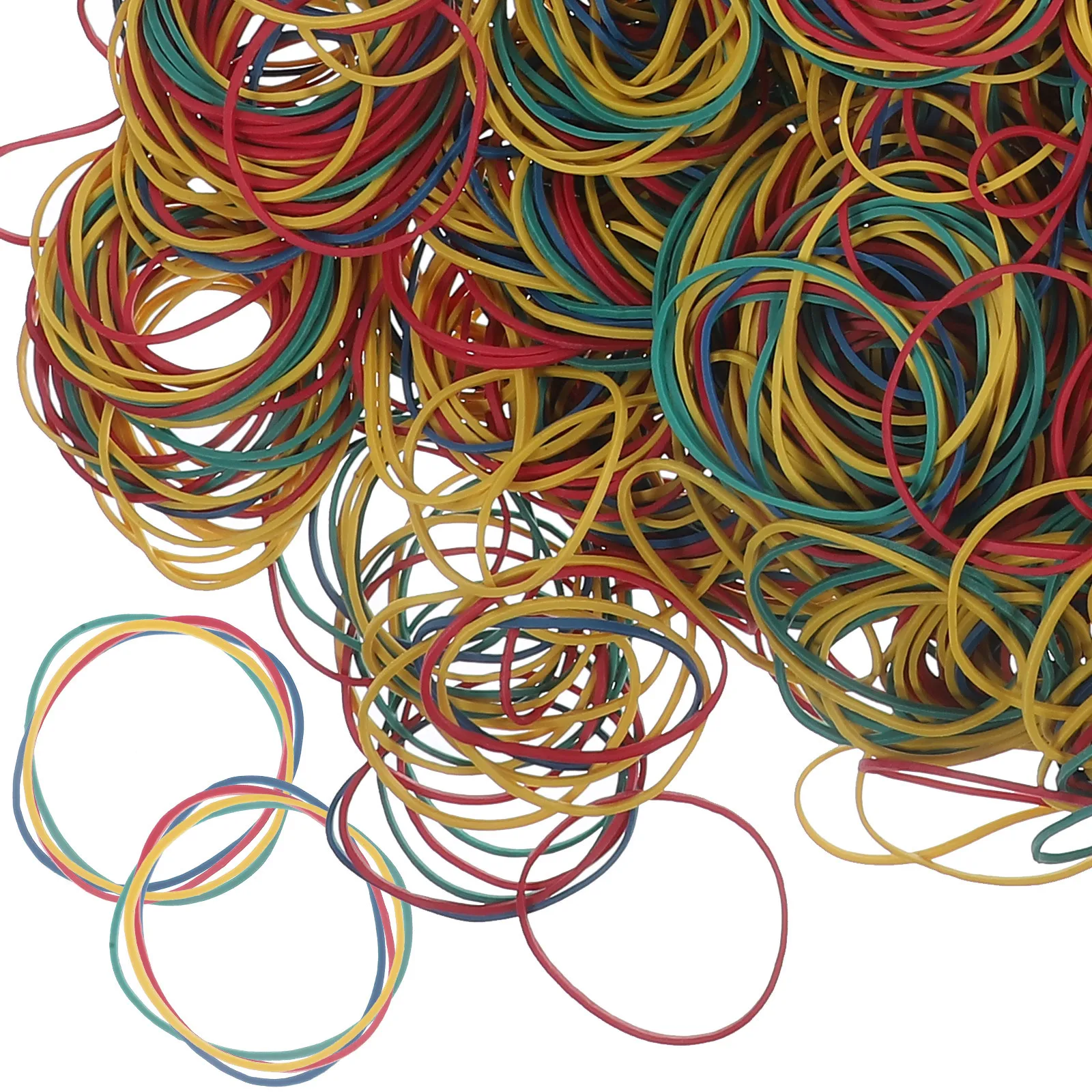 

1Set Versatile Colorful Rubber Bands Elastic Rings for Hair Decoration Crafts Office Home Rubber Bands