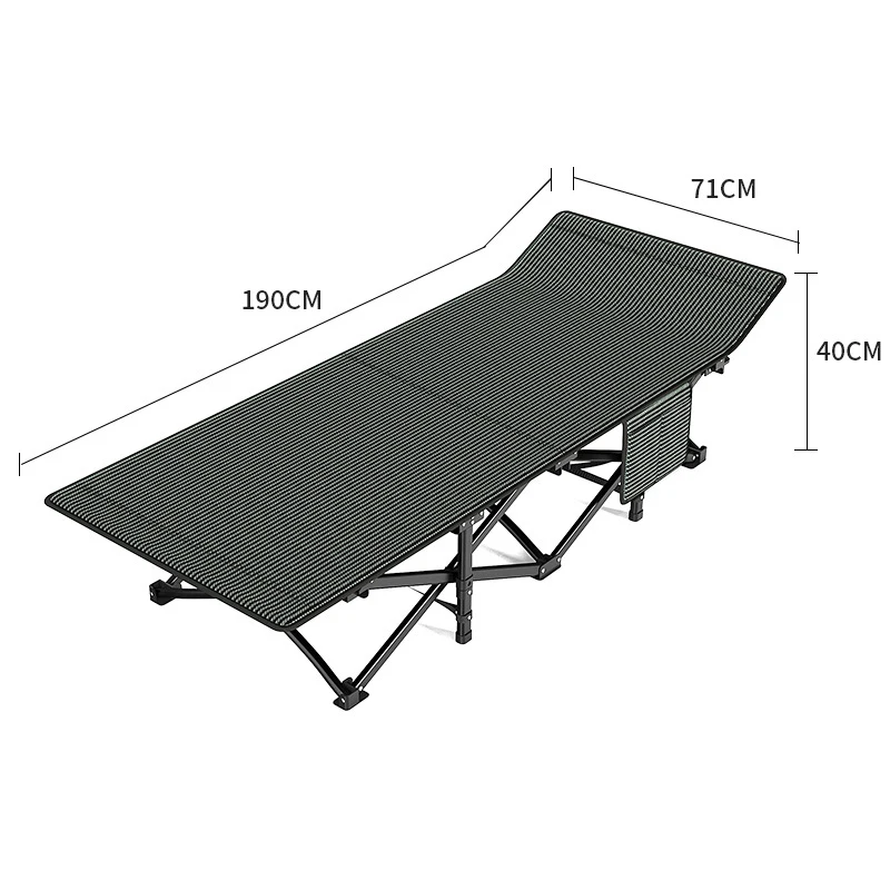

Hot Sale Collapsible Office Folding Cot Factory Price Adults Outdoor Camping Sleeping Bed