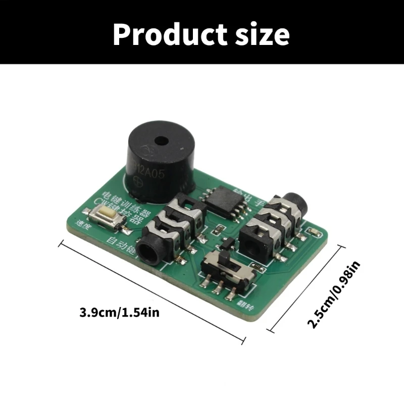 MultiFunctional CW Keyer Manual Morse Key Trainer Supports Automatic And Manual Key For Efficient Morse Code Use R58F