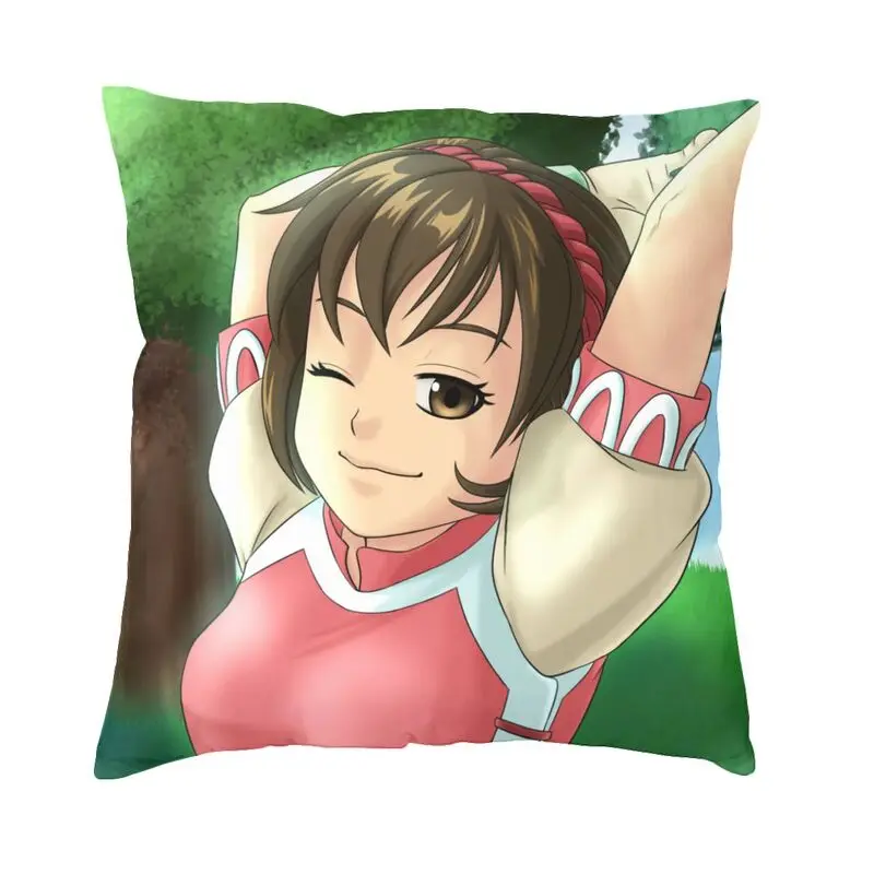 Gensou Cartoon Racing Game Cushion Cover 40x40cm Nanami Velvet Modern Throw Pillow Case Decoration Salon