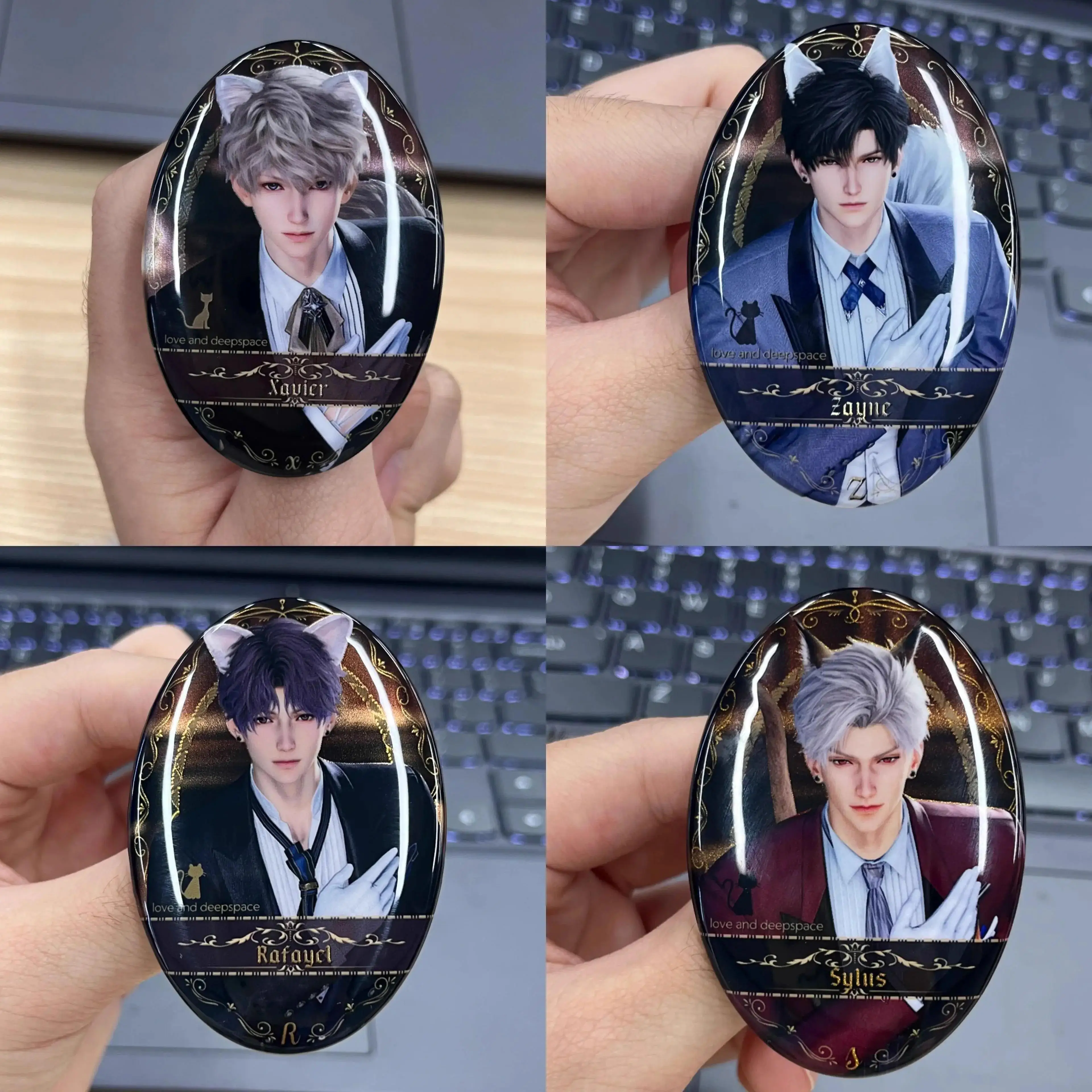 Игра Любовь и глубокий космический амбиш Силус Рафайэль Зайн Ксавь Кэб коллеги кошачьи уши деконт овальный красивый изысканный подарок