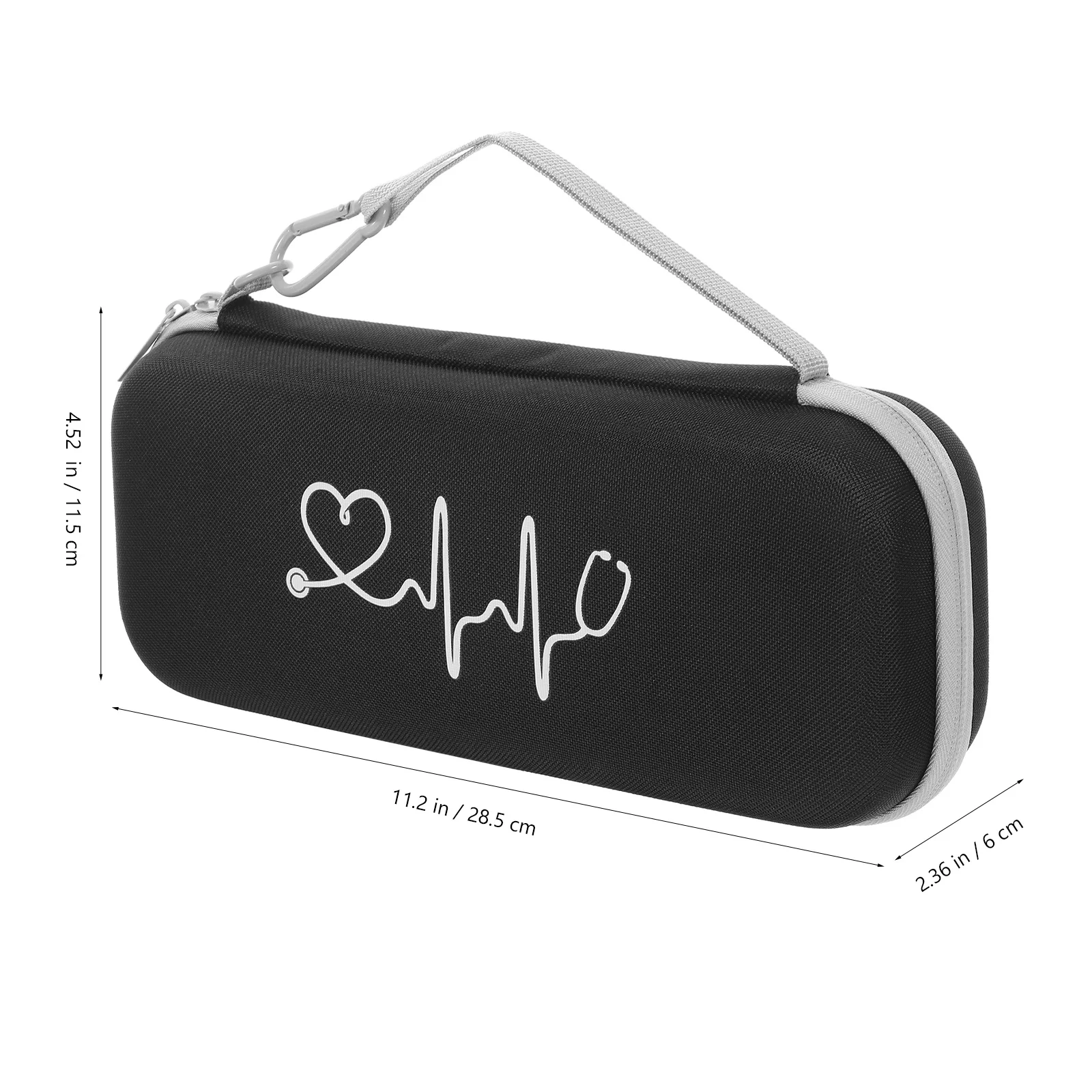 Hardshell Portable Stethoscope Storage Case Carrying Bag Shockproof Wear-Resistant Travel Holder for Medical Use