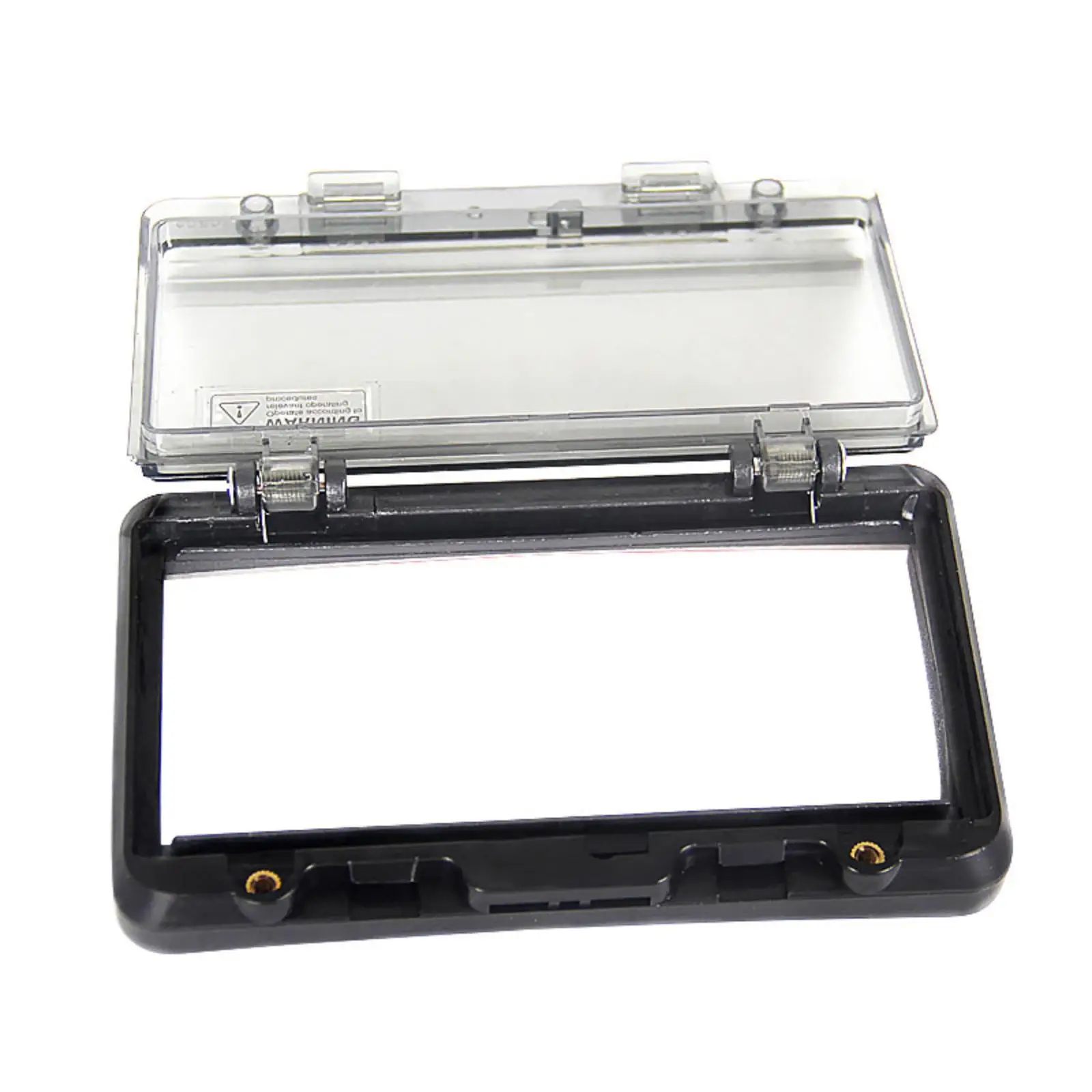 Prado Rear Air Conditioner Vent Cover Acrylic Car AC Outlet Protector Transparent Hinged Lid Black Frame Dustproof