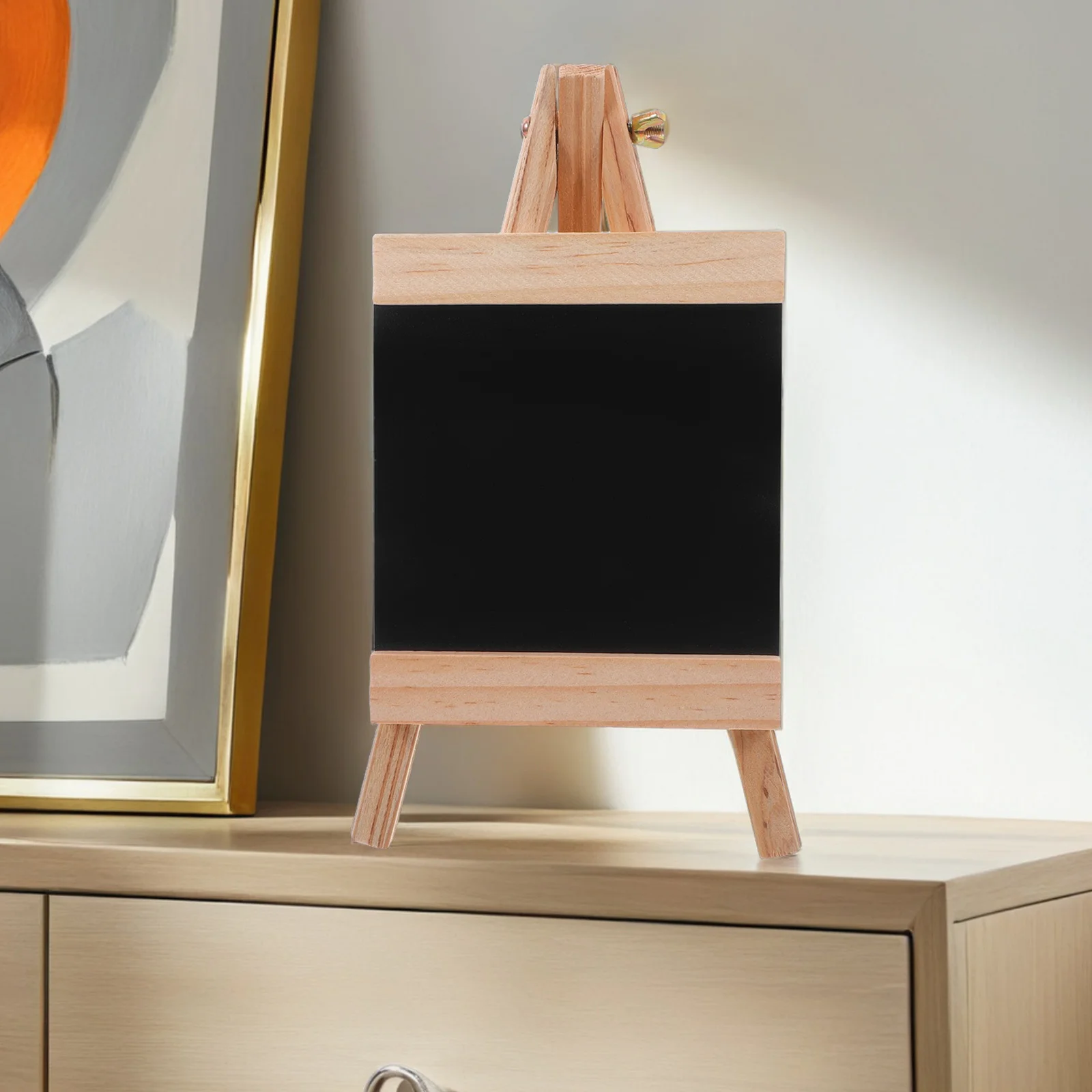 

3Pcs Wooden Erasable Chalkboard Menu Signs 9x5 Rustic Tabletop Display Boards Stable Easel Stand Kitchen Bar Restaurant