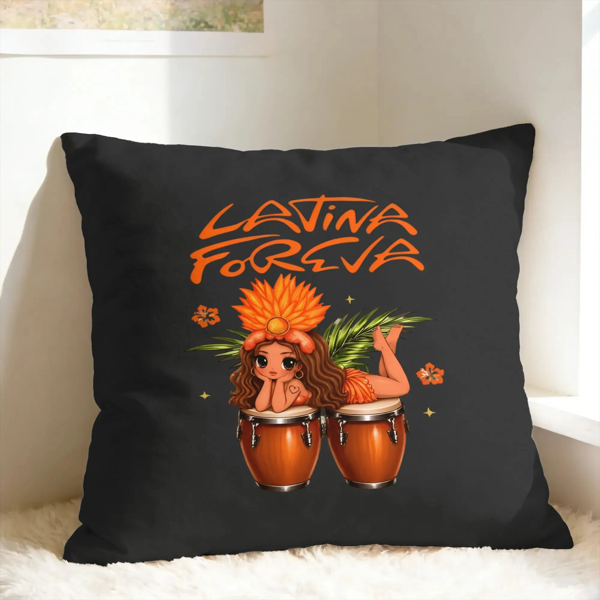 Karols G Tropicoqueta Tour 2026 Pillowcases  Morden Pillow Case For Sofa Car Home Decor Soft Pillow Cover