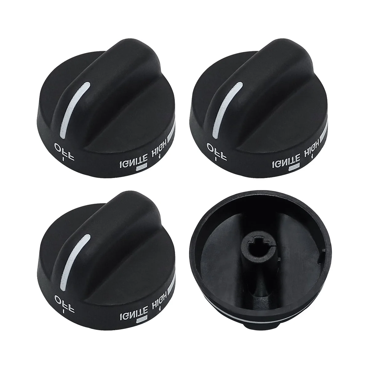 4X WP8273103 Range Control Knob Replace WP8273103 AP6012363 Black