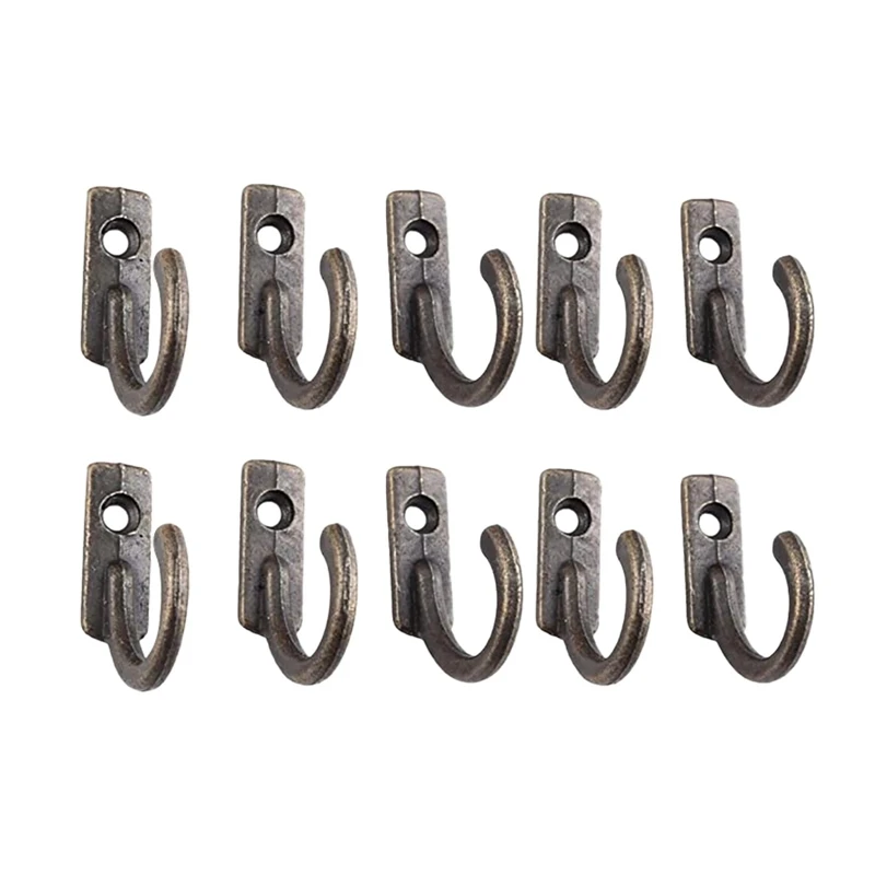 

ABFB-100Pcs Vintage Hat Coat Door Hooks Wall Mounted Zinc Alloy Hook Home Towel Clothes Hanger Bathroom Wall Hanging Hooks