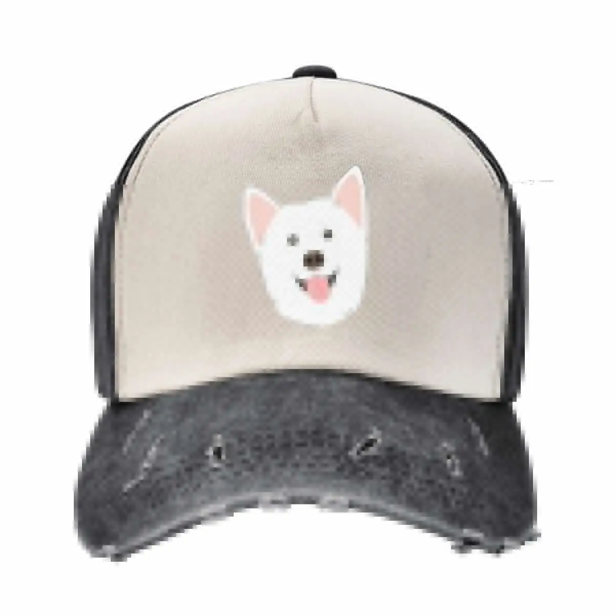 White Korean Jindo Dog Cherry blossom Baseball Cap Hat Baseball Cap Brand Man cap Military Tactical Visor Hats Man Women's