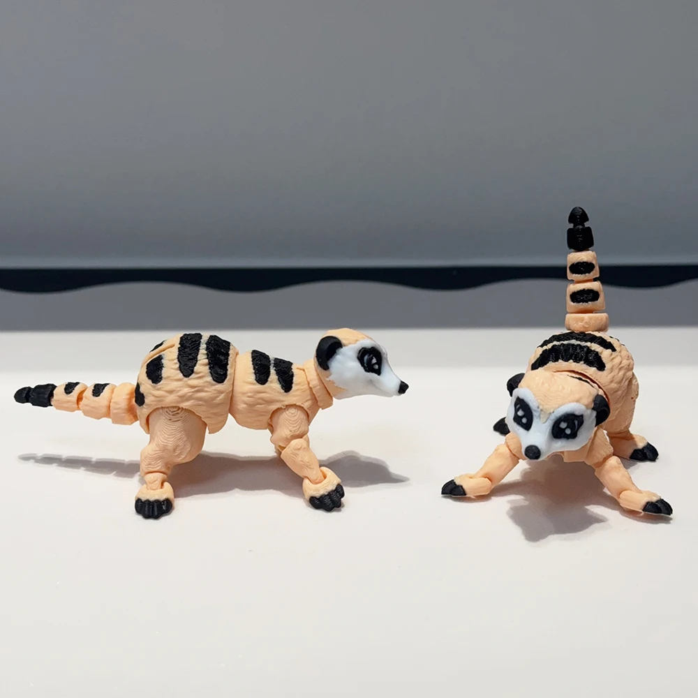 

3d Printed Cute And Silly Ferret Model Plastic Ornament Desktop Decoration Sculpture Ornament Holiday Gift