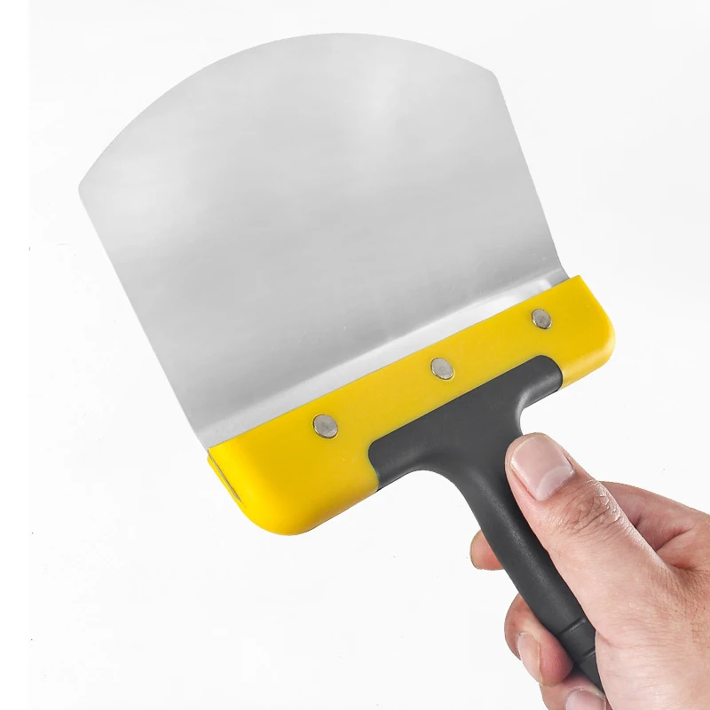 Espátula de yeso para pintura de pared, cuchillo raspador de masilla de acero inoxidable, alimentador de pintura, relleno, herramientas de construcción