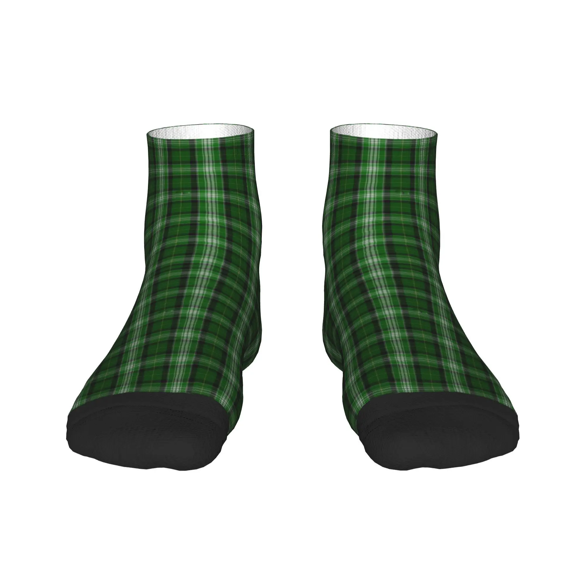 

Зелено-белые фланелевые клетчатые носки в шотландскую клетку в стиле Харадзюку, супер мягкие чулки, всесезонные носки, аксессуары для унисекс
