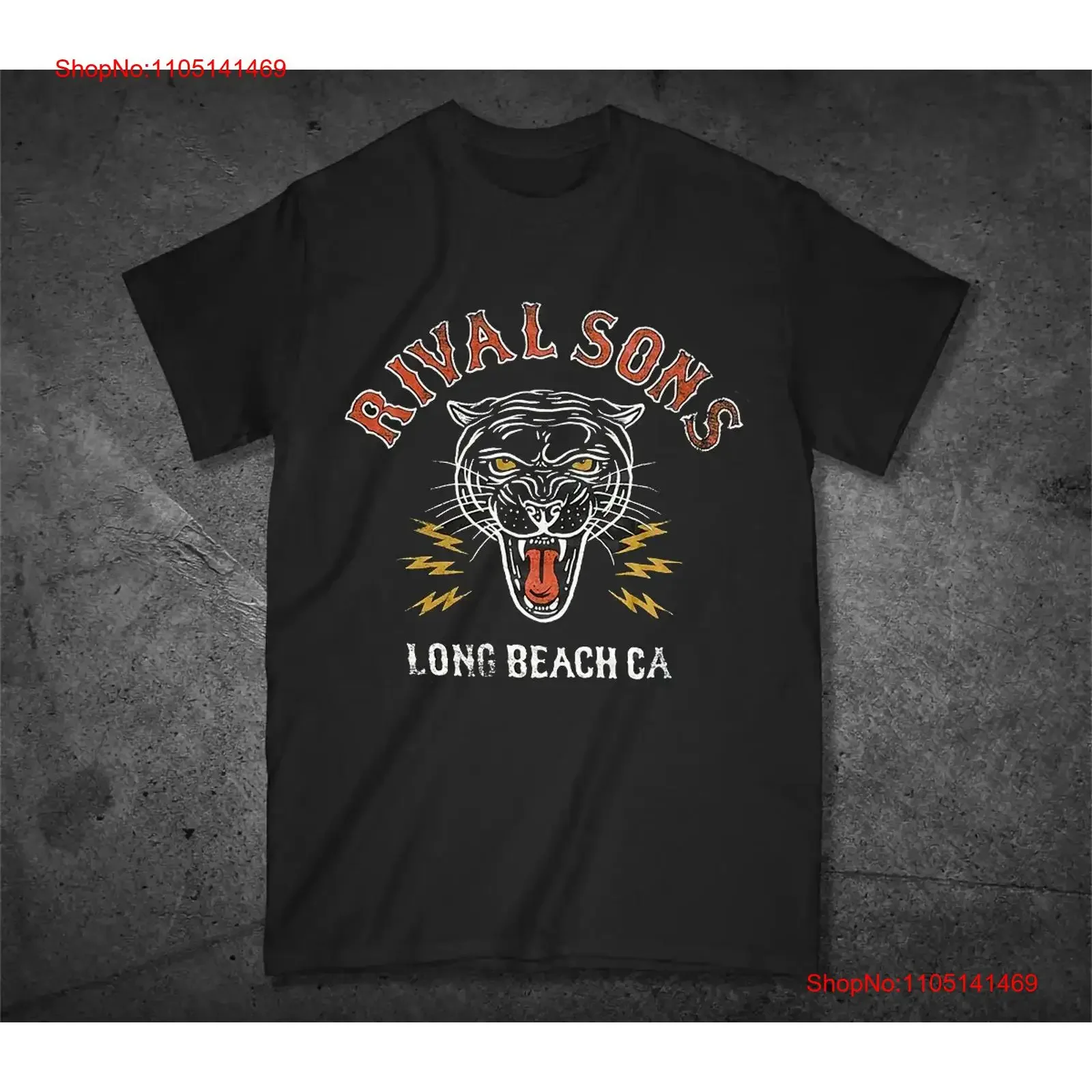 Rival Sons Band Long Beach CA Cotton Black All Size T Shirt SE491 vintage Washed Casual Stylish designer clothes Breathable