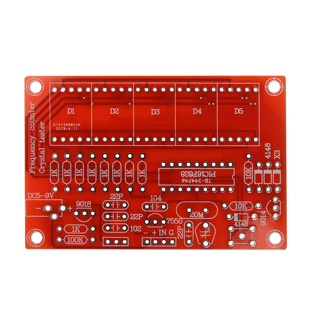 Crystal Oscillator Frequency Counter Meter 1Hz-50MHz Digital Frequency Meter Module 5 Digits High Precision DIY Kits Module