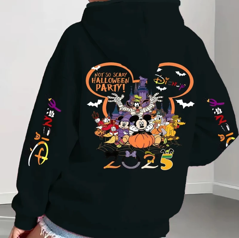 

2025 Autumn/Winter Fashion Hoodies Horror Halloween Party Mickey & Friends Cartoon Print Tops Girls and Boys Halloween Costumes