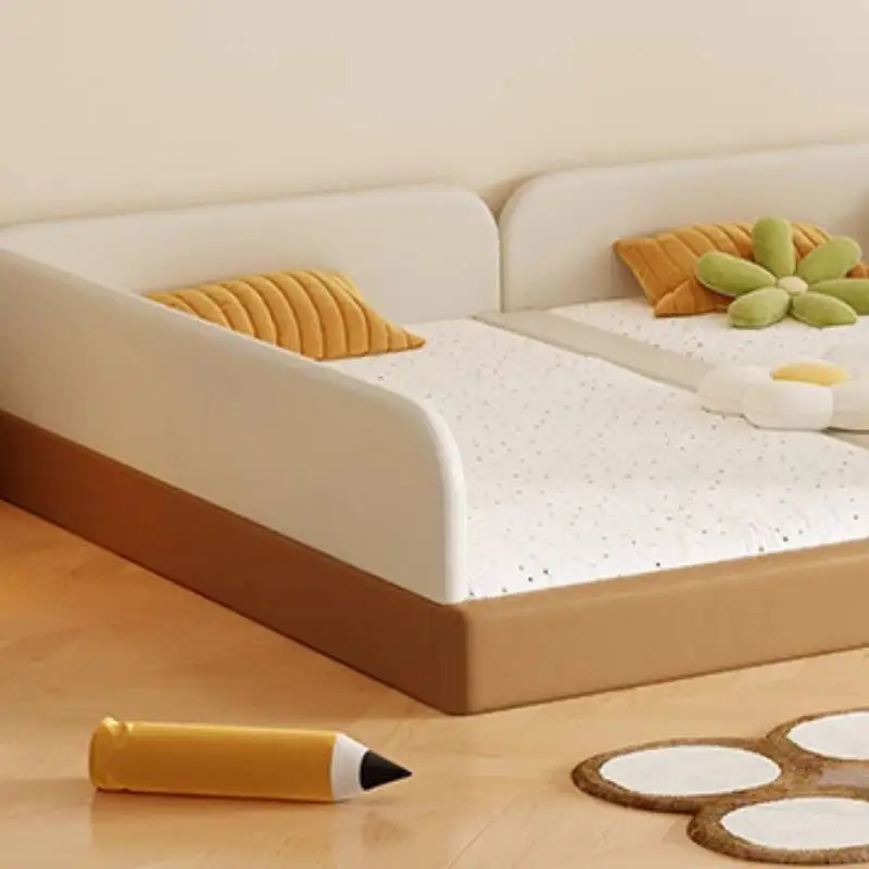 سرير أطفال عادي فاخر خشبي قابل للتوسيع تصميم فردي بسيط سرير أطفال على طراز الأميرة مخصص Lettino Per Bambini أثاث منزلي #5