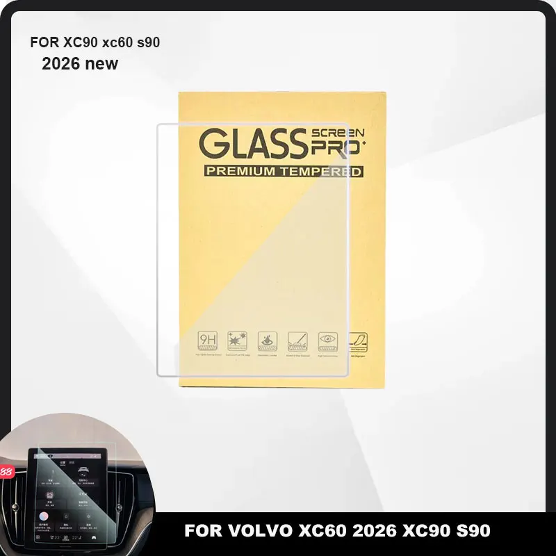 2026 Screen Protector for Volvo XC90 S90 XC60 Car Navigation Screen Protector Car Interior Accessories