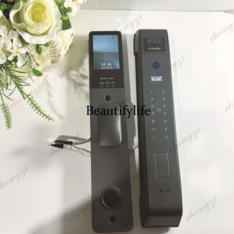 Smart fingerprint door lock swipe card facial recognition palm vein Russian split 8560 universal smart door lock