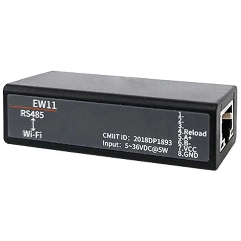 EW11 RS485 Serial Port Wifi Converter Supports TCP/IP Telnet Modbus TCP Protocol For IOT Applications Serial Device Server Data
