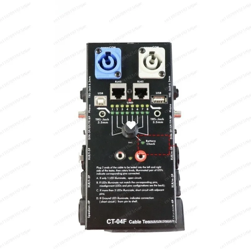 CT-20 Multifunctional Line Tester Audio Line Xlr Signal Line Tester Hdmi Tester Cable