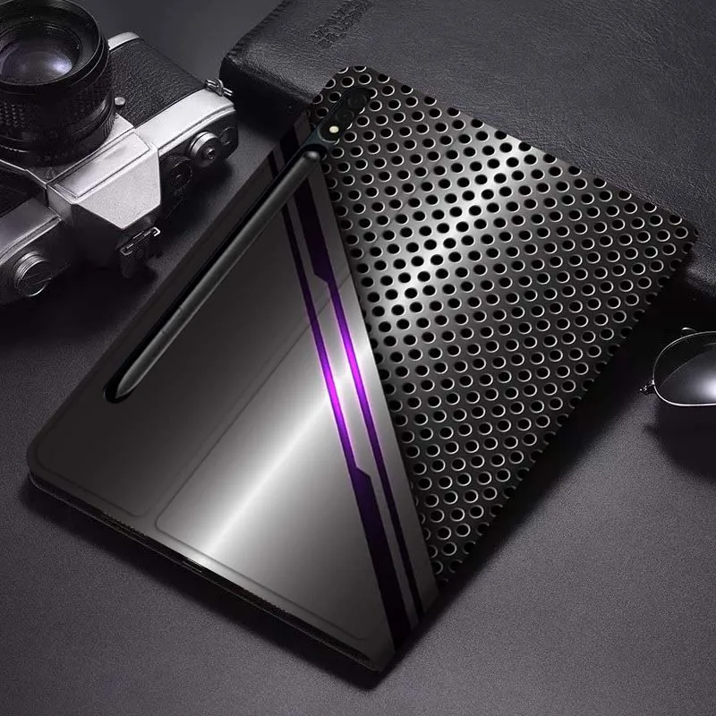 

Glossy Carbon Fiber Cool For Samsung Galaxy Tab S6 S7 S8 S9 S10 FE Plus Lite Soft Flexible Support Tablet Case Gift