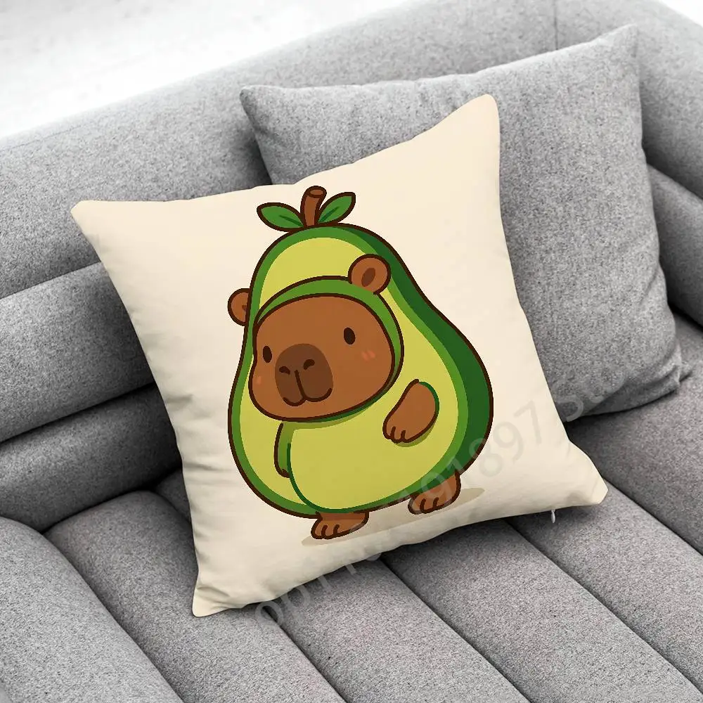 Капибара мем домашнее животное кукла наволочка для 50 см 30 см 55 см 45 см 40 см квадратная наволочка для кровати