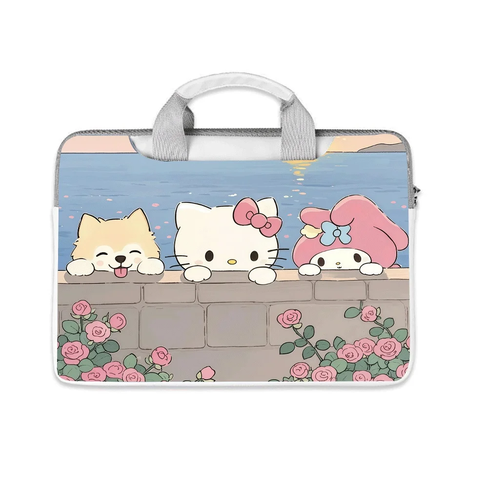 

Cartoon My Melody Hello Kitty Kuromi Laptop Bag Protective Cover for Macbook 12 13 14 15.6 16 Inch Macbook Air Asus Huawei Gift