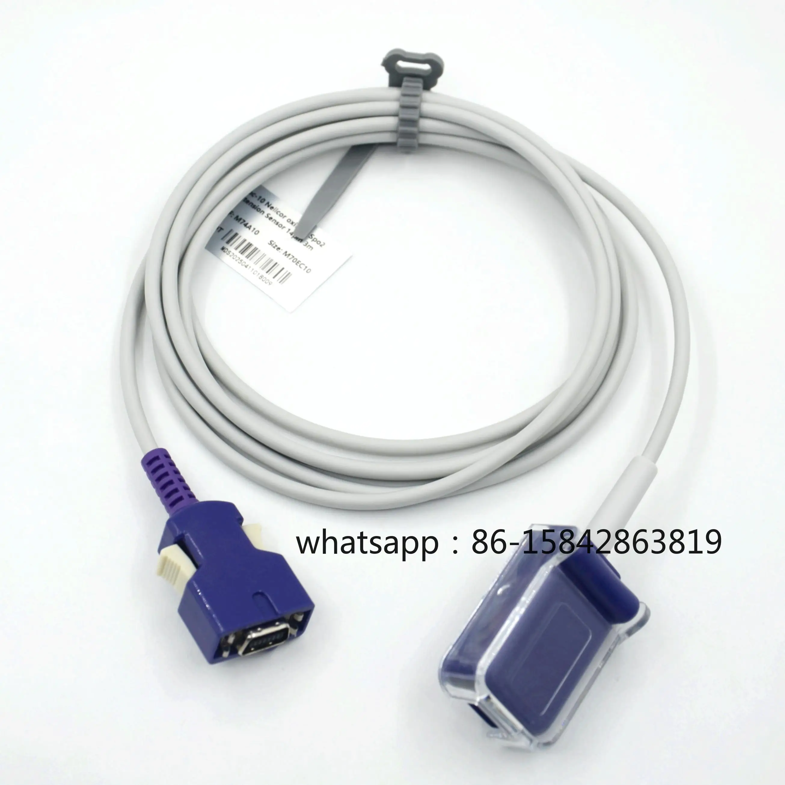 Compliant for Nellcor OXMAX DOC-10 SpO2 Extension Cable, Reusable TPU Medical Adapter Accessories