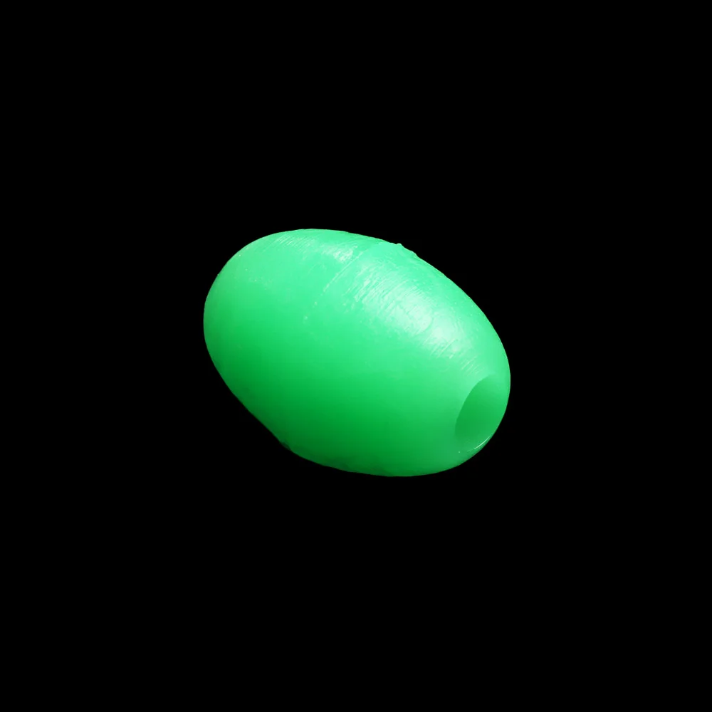 10 ~ 500 Stück Angeln Glow Stopper Perlen 4x6mm/6x8mm/8x12mm Fluoreszierende weiche Perlen Glow-in-the-Dark Spacer Perlen für künstliche Köder – Detail 11