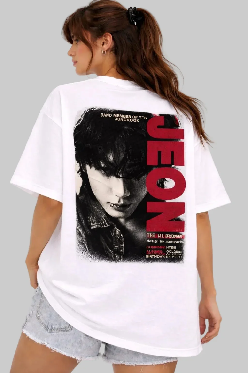 2026 Summer Men and Women Parent Child Pure Cotton T-shirt K-Pop Bt21 Poster Version Comfortable, Breathable, High Quality