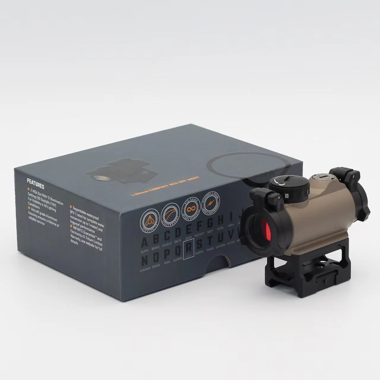 

2MOA MSR Compact Red Dot Sight Reflex Sight with 1.41" Absolute Co-Witness Mount Shockproof Waterproof for Optics Hunting Scope