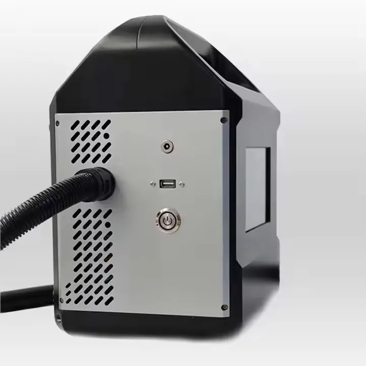 آلة وسم ألياف الليزر المحمولة بقدرة 20 وات 30 وات 50 وات لإطارات زجاج النافذة المعدنية #5