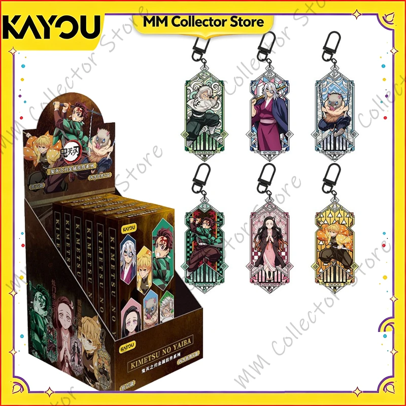 Kayou Demon Slayer Metal Keychain Series Vol 2 Anime Character Zinc Alloy Hanging Ornament For Bag Key Decor Collectible Gift