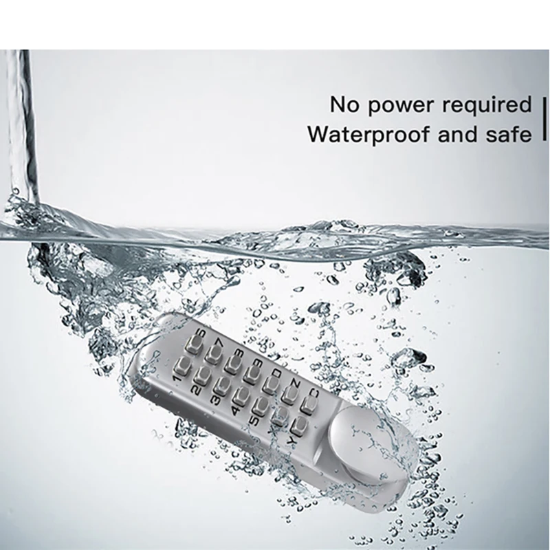 14 Buttons Passage Mode Mechanical Waterproof Door Locks with keypads Digital Code Combination Door Knob For Front Gate