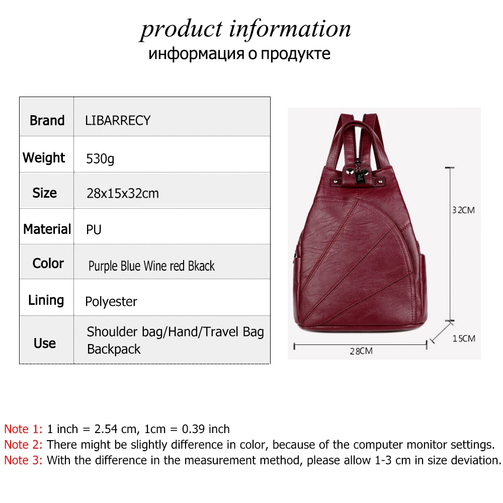 Solid Color Ladies Backpack Luxury Designer High Quality PU Leather Ladies Anti-theft Backpack Fashion Women Shoulder Bags Sac