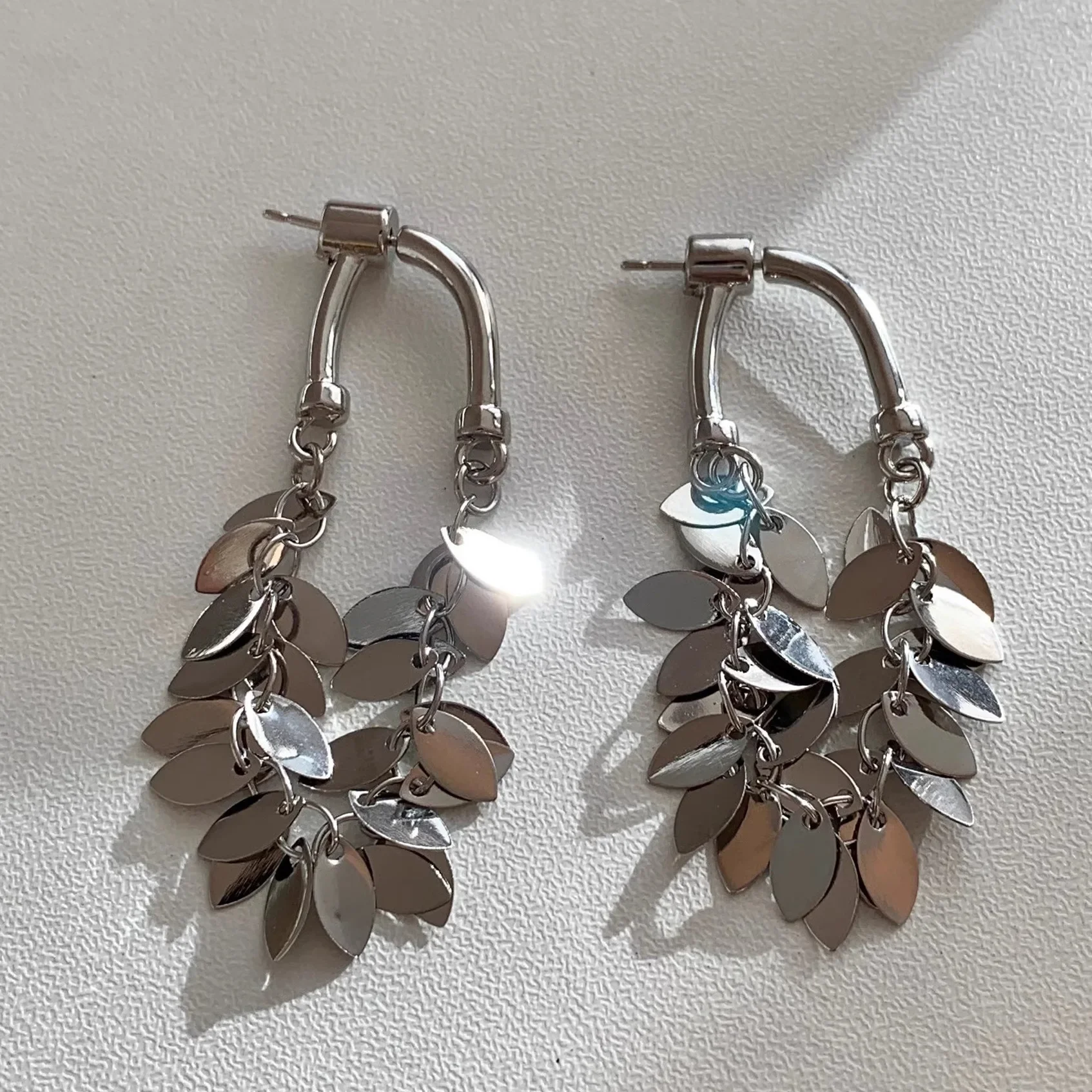 Korean New Senior Luxury Delicate Long Tassels Drop Earring for Women Fashion Versatile Exaggerate Metal Jewelry Gifts