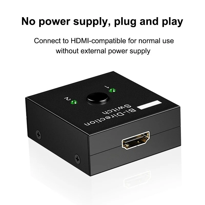 4K HDMI-kompatibler Switch Bidirektionaler Splitter 1x2/2x1 Adapter 2-in-1-Ausgang Konverter für PS4 Pro/4/3 TV Box Switcher Konverter – Detail 8