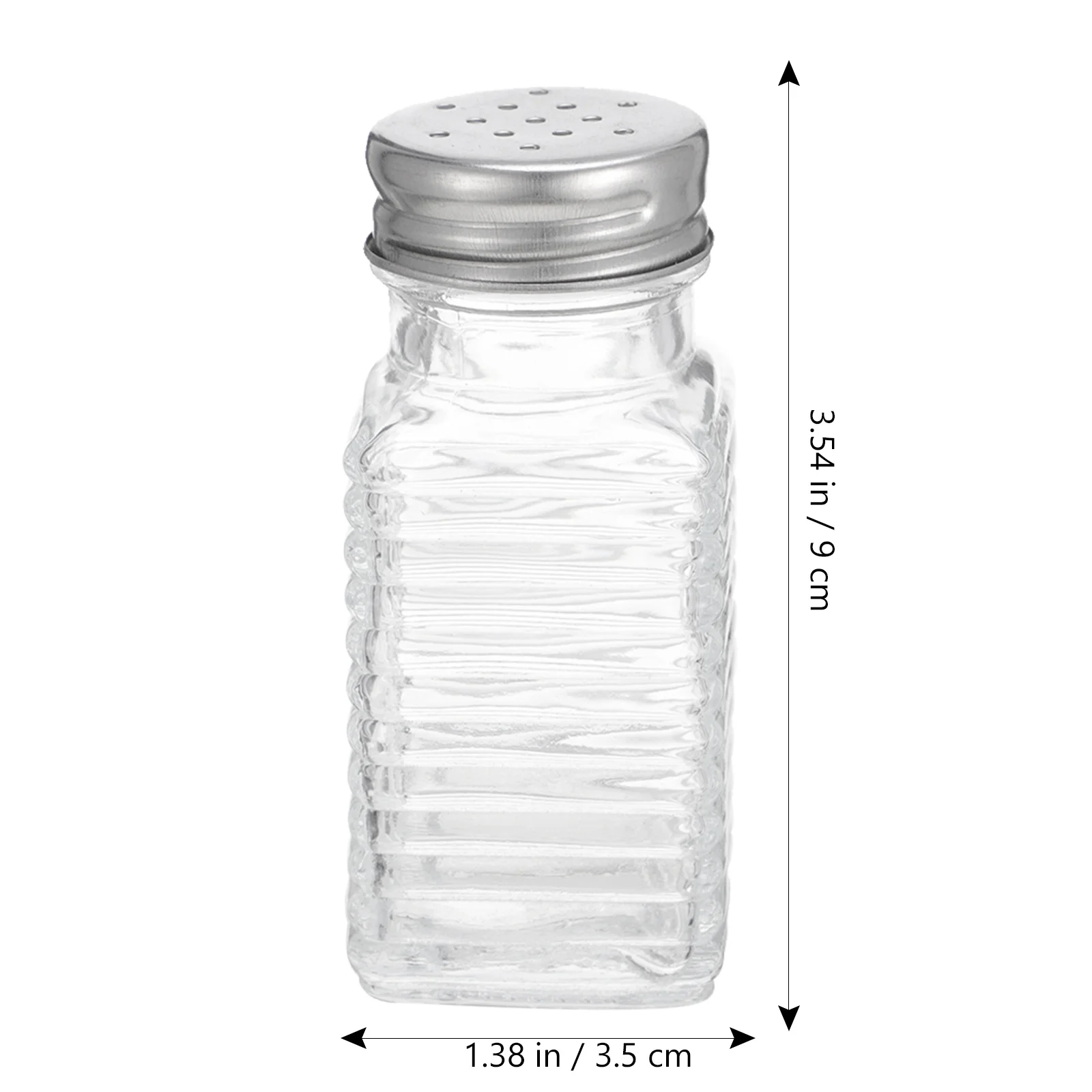 6 قطعة زجاجات توابل زجاجية متعددة الوظائف قوية للمنزل شواء التخييم حاوية توابل الزجاج الفلفل شاكر #2