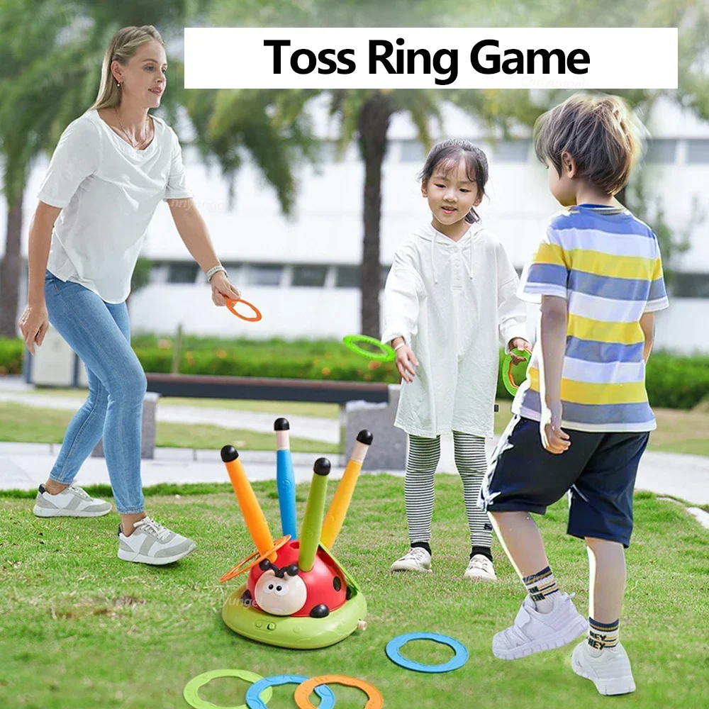 Musikalisches Springen-Sportspielzeug, multifunktionales Wurfring-Spiel, Spielzeug und Schießwerfer für Kinder, Fitness-Training, Zuhause, Outdoor-Spiel – Detail 6