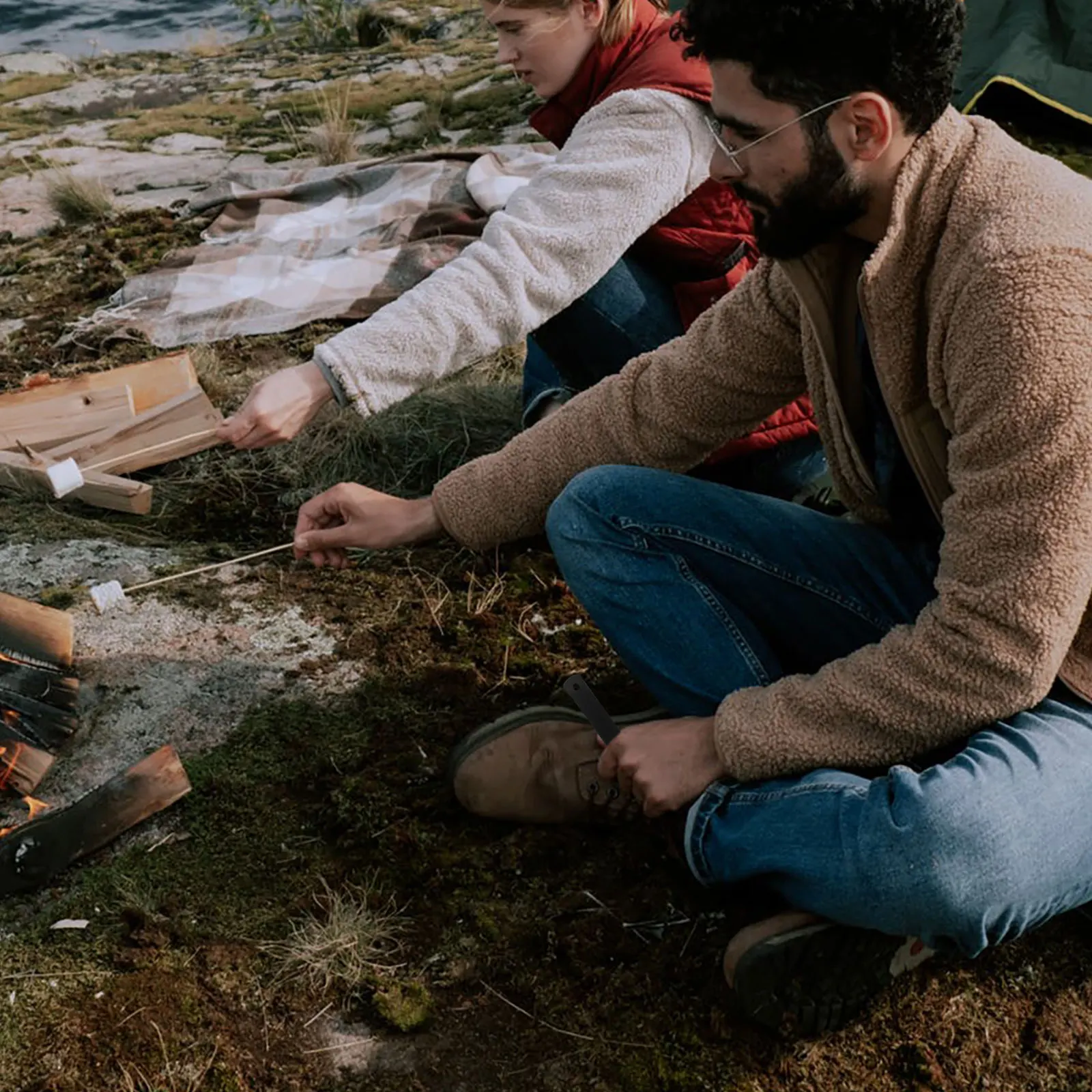 

10 Pcs Fire Scraper Starter for Camping Emergency Supplies Tool Steel Gear Starters Kits Hiking