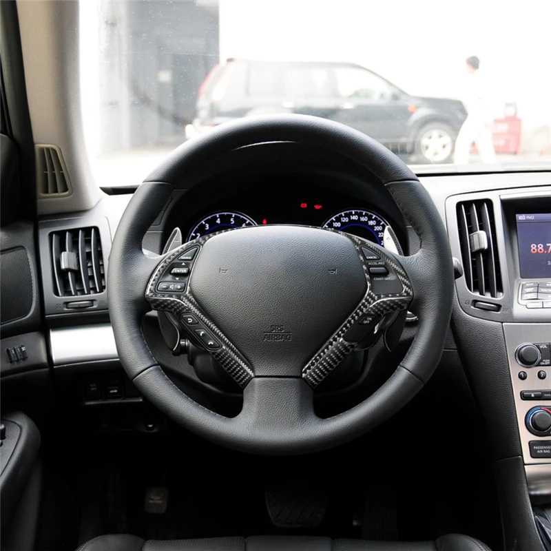 Car Interior Decoration Protection For Infiniti G37 SEDAN 2010 2011 2012 2013 Carbon Fiber Stickers