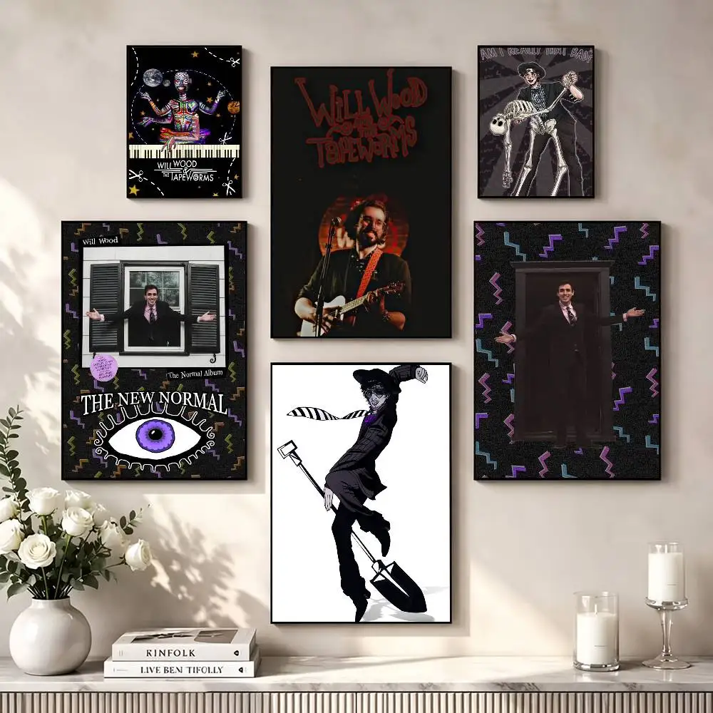 W-Will Wood The Normal Album  Poster High Quality Dorm Living Room Aesthetic Wall Decoration Painting Stickers Gift