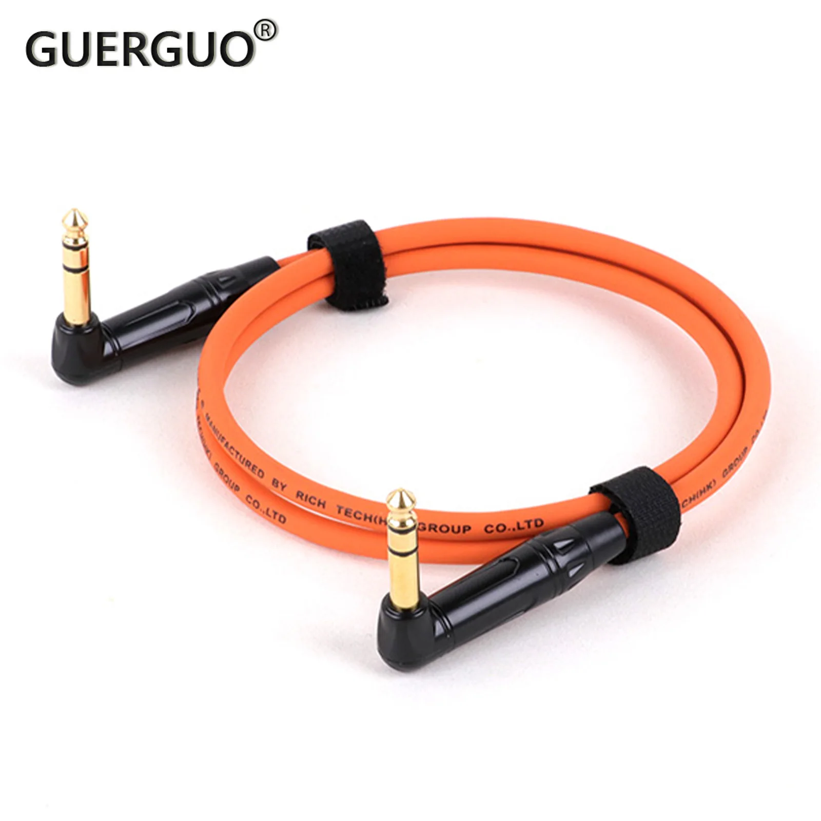 

90 Degree TRS 6.5mm Guitar Audio Cable Male To Male 1/4inch Stereo Cables for DJ Amp Cable for Amplifier Keyboard Mixer 0.3M-25M