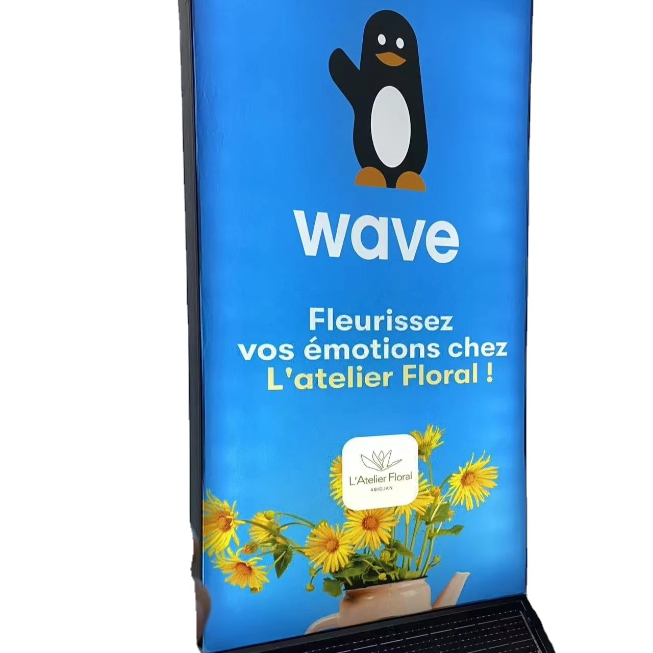 Solar Powered Outdoor LED Advertising Light Box Billboard Promotion Display Sign Energy Saving Advertising Panel for Marketing