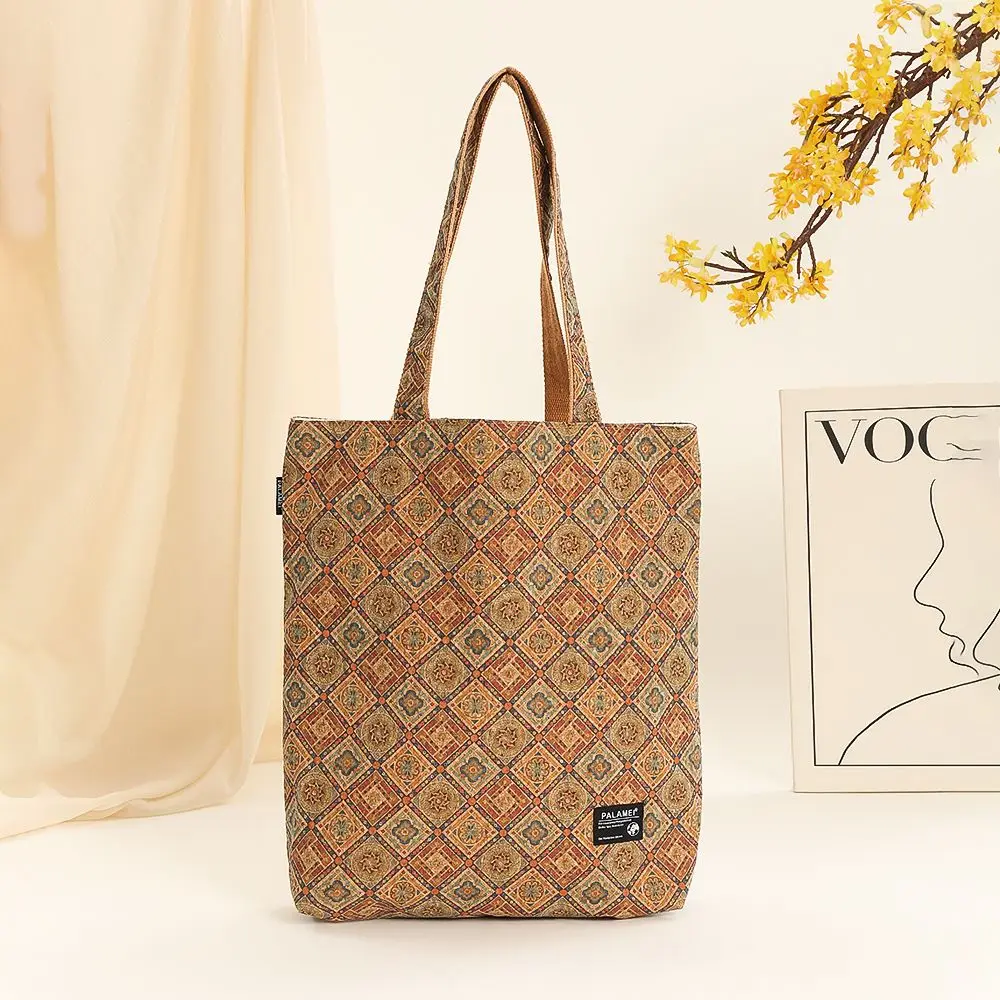 Eco-friendly Cork Shoulder Tote Bag Boho Commuter Bag Canvas Bag