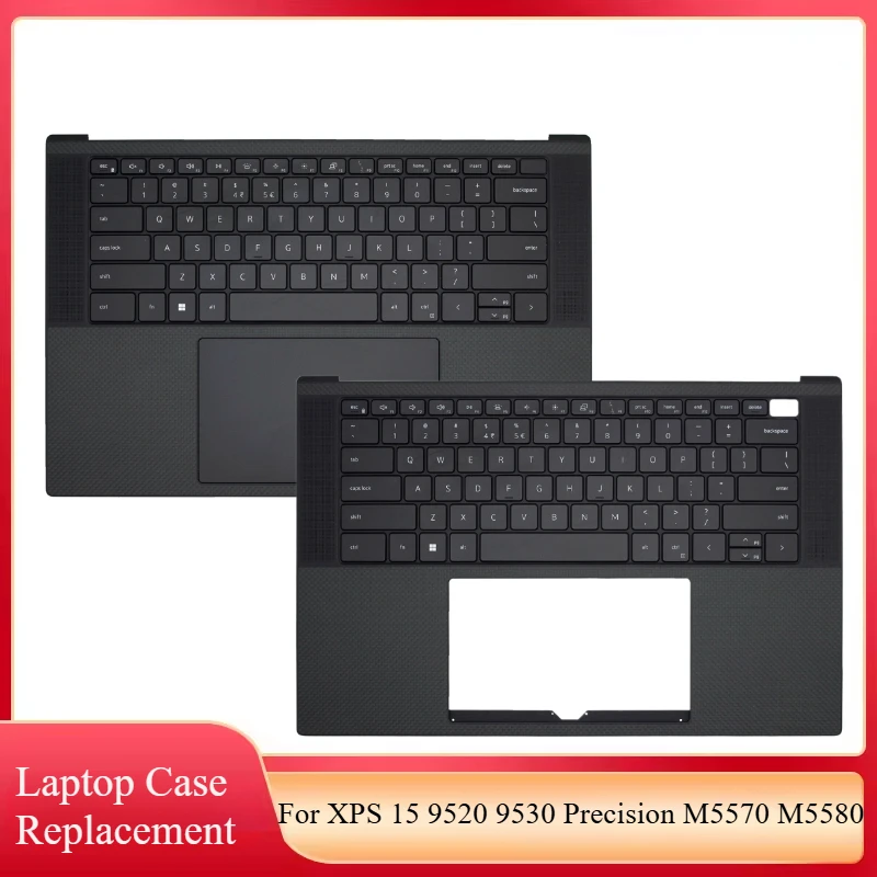 

Original New US Keyboard For DELL XPS 15 9520 9530 Precision M5570 M5580 Laptop Palmrest Top Case Upper Backlight Keyboard Black