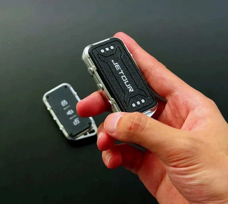 Car All Inclusive Key Case Fit for JETOUR X95/X70L X70PRO Modified Car Aluminum Alloy Key Set Mecha Wind Key Protective Case
