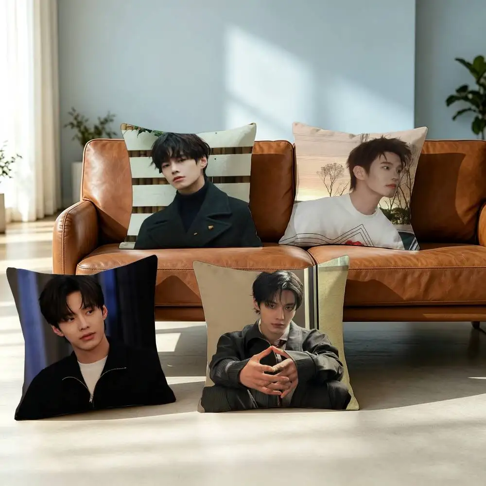 Nick He Yu Jin C-Chao Square Double-Sided printed Pillow Case Bedroom Bedside Pillow Sofa Cushion Cover Gift