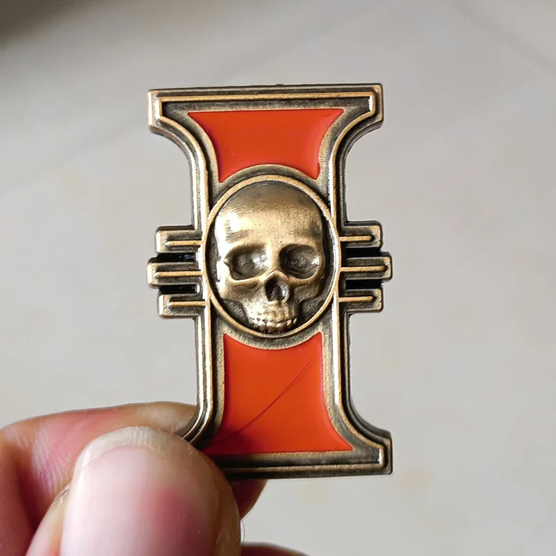Creative Vintage Badge Judge Metal Enamel Pin  Warhammer 40k Brooch Clothes Baby Accessories Holiday gift image 5