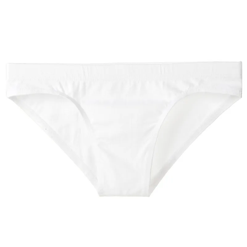 Sexy Man Undrewear Cueca slip da uomo mutande di cotone tinta unita traspirante a vita media mutandine da uomo comode slip slip